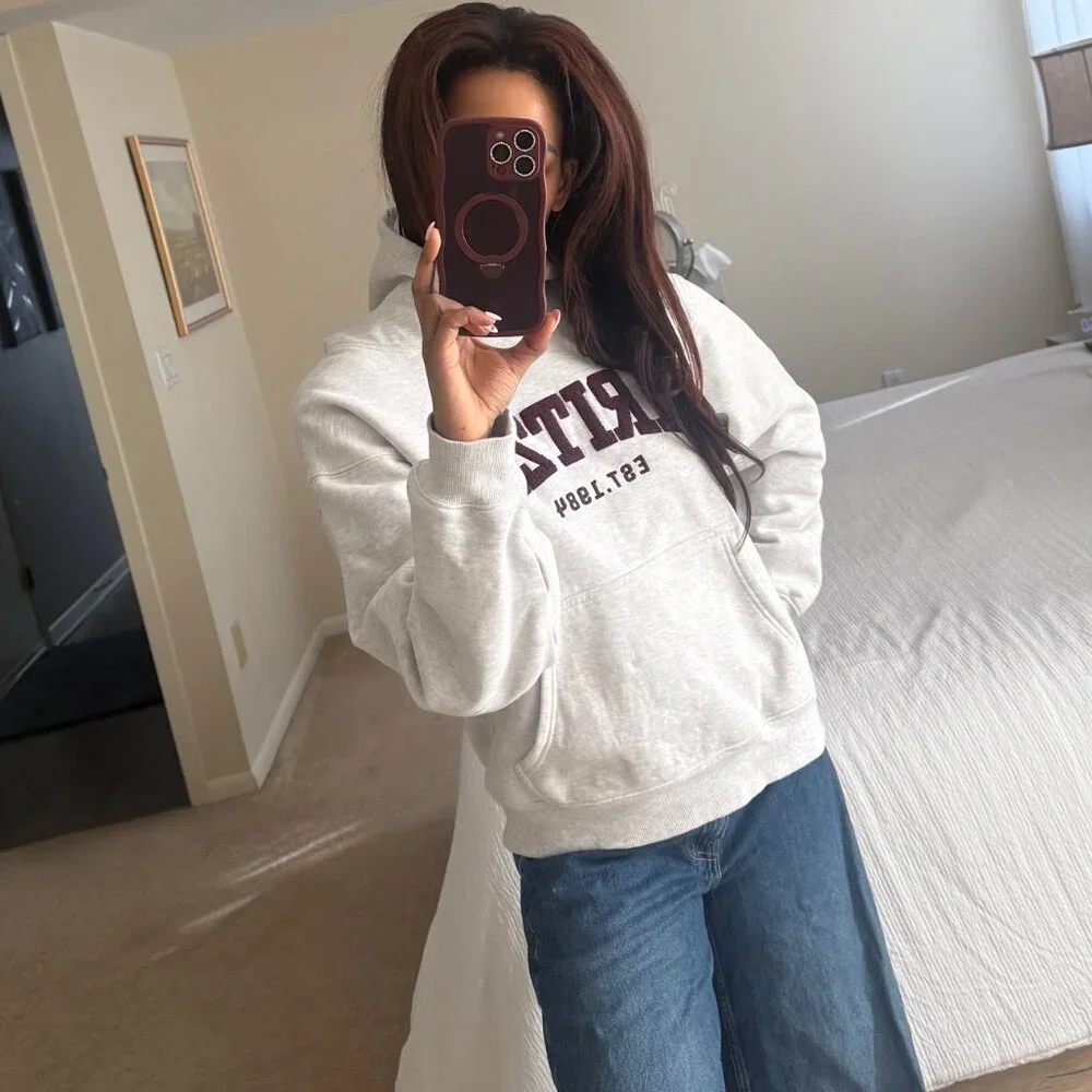 Aritzia Cozy Sweatfleece Perfect Hoodie - Picture 3 of 7